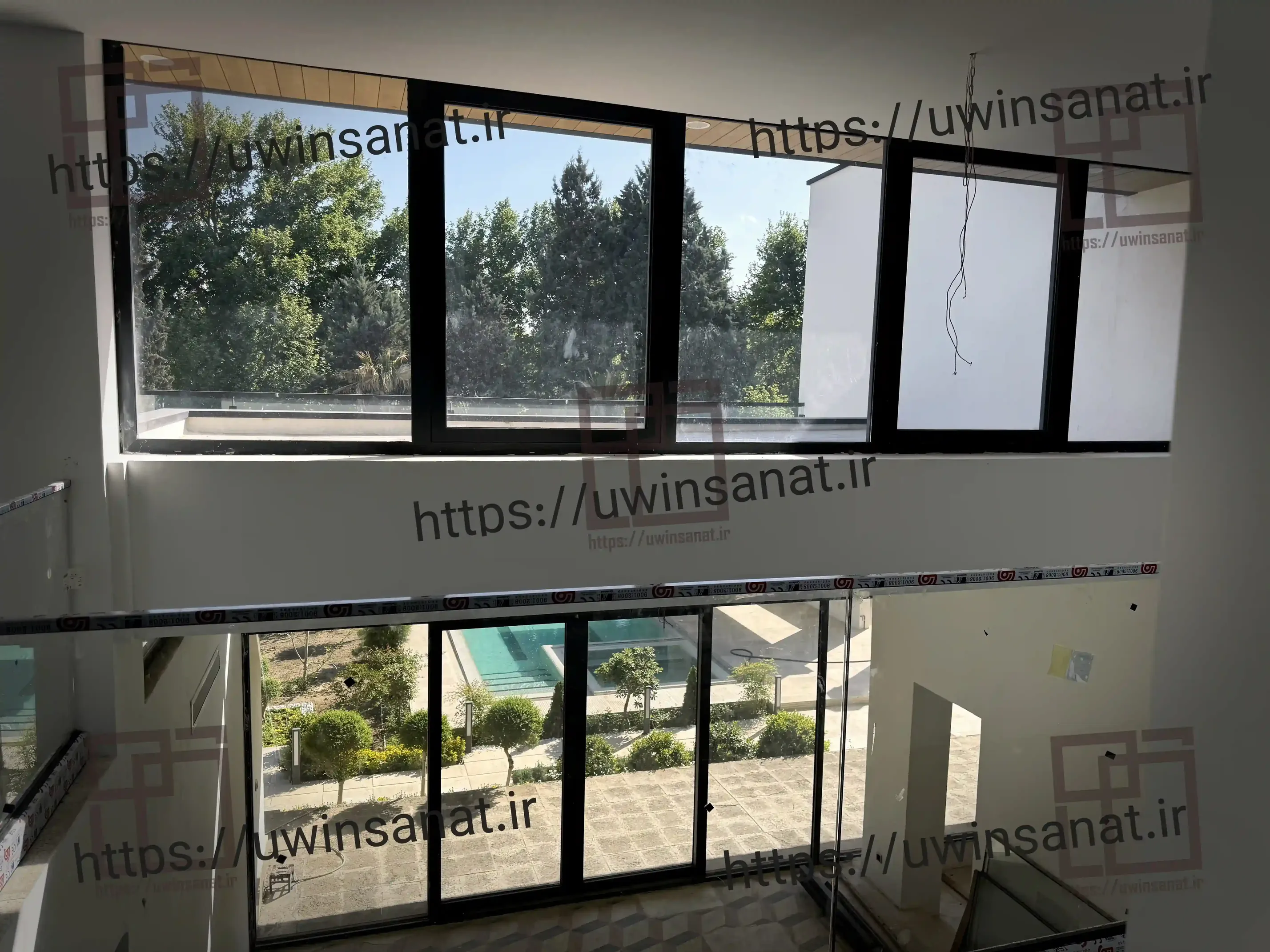 اجرای-نمای-کرتین-وال-و-سقف-اسکای-لایت-پروژه-ویلایی-لادن-25