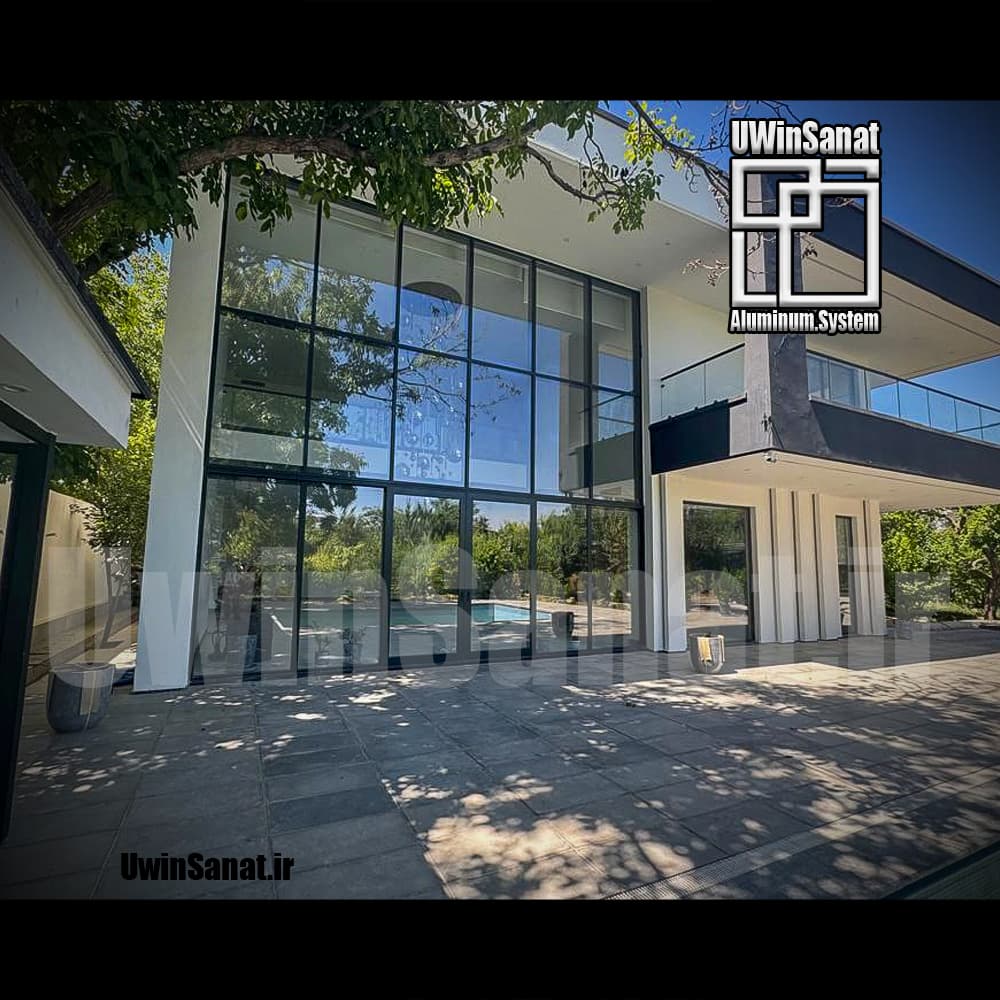 تماشا: اجرای نمای کرتین وال پروژه جناب رهایی | دیوار پرده مدرن